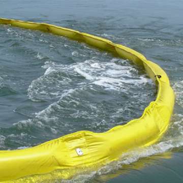 containment boom foam filled at sea