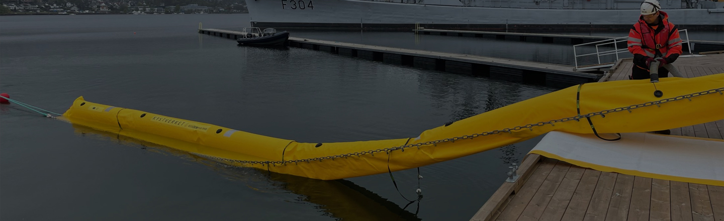 Oil Spill Equipment Containment Booms Inflatable Booms Header 1440x440
