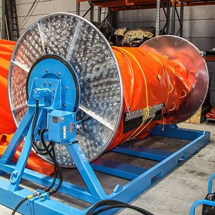 containment boom reels airmax boom